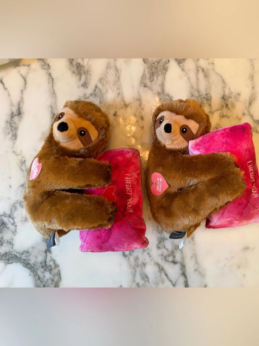NEW Fringe Studio “You’ve Got Sloth” Plush Dog Toy Squeaker Crinkle Valentine